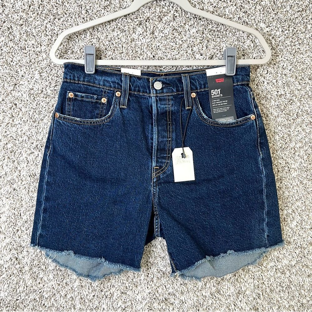 Levi’s Shorts Women’s 28 501 High Rise Button Fly Mid-Thigh Jean Shorts
